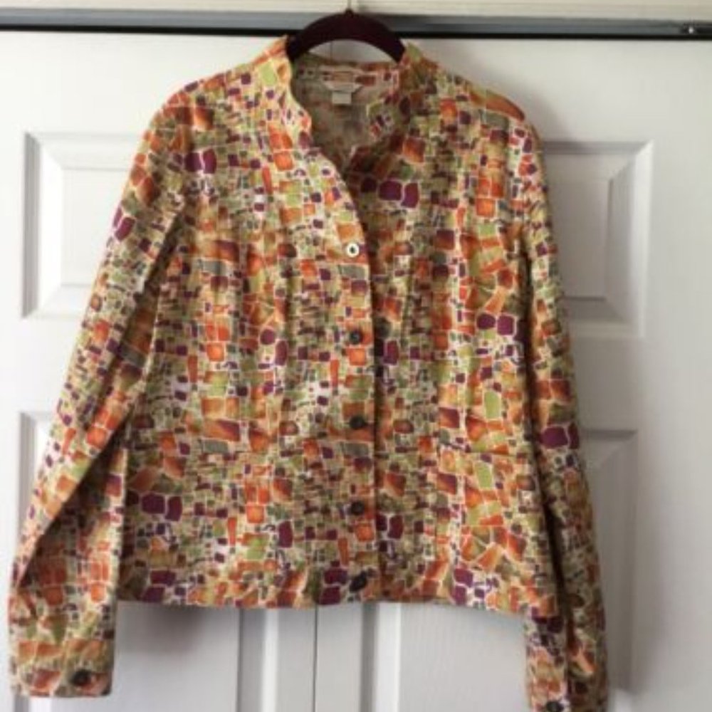 Christopher Banks “Stretch” Jacket Large With Pattern